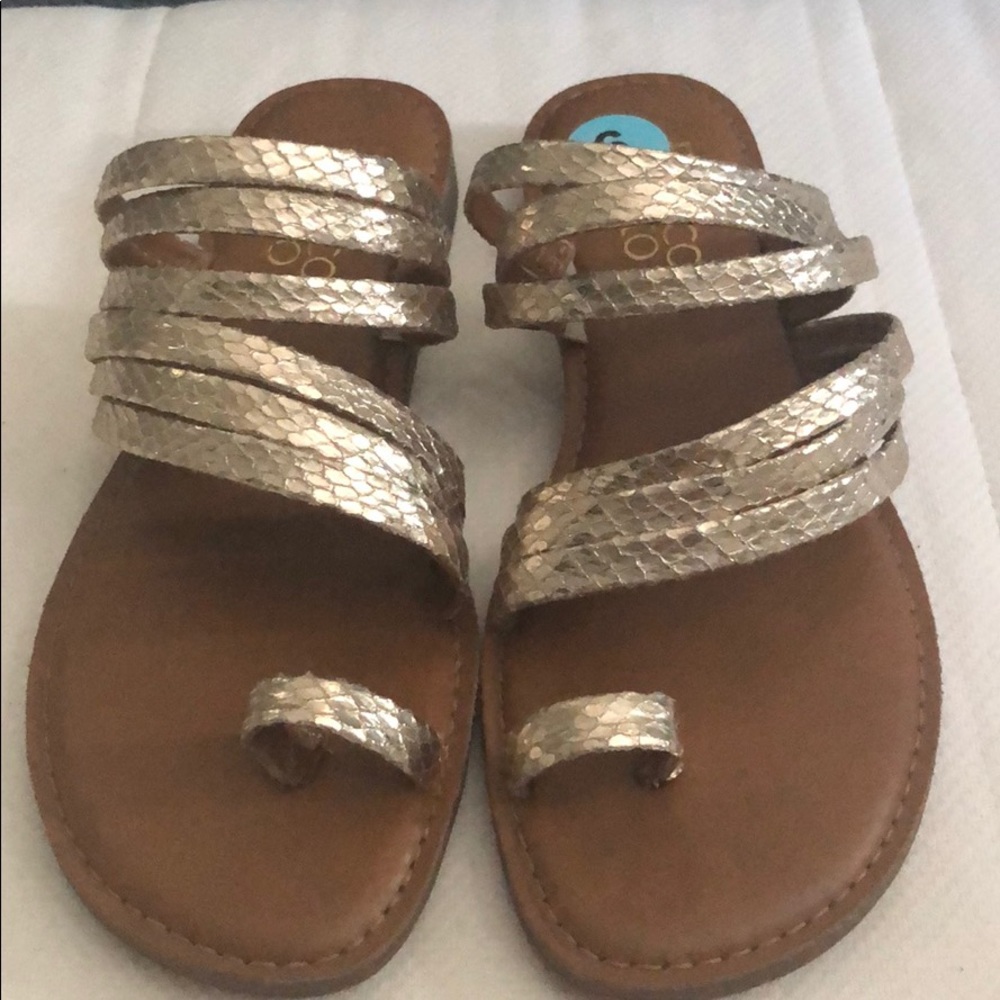 Franco Sarto golden sandals